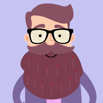 Ilustración de un Hipster haciendose un selfie